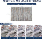 4x6 Rug - Stain Resistant Abstract Washable Rugs, Anti Slip Area Rugs - Image 2