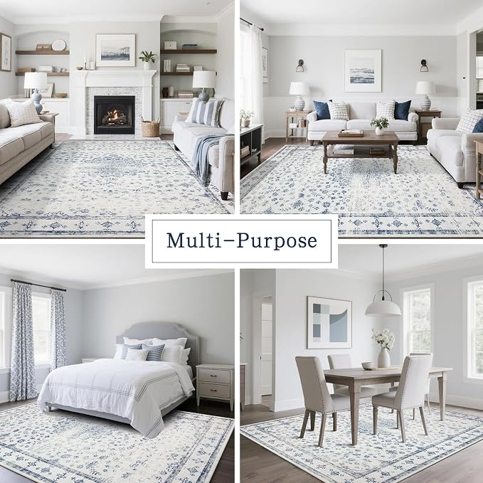 Washable Rugs 8x10 Area Rugs for Living Room, Rugs for Bedroom, Large Carpets - Image 5