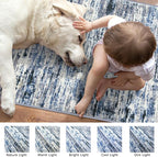 Lansny Modern Abstract Runner Rug 2.6x12 - Image 3