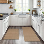KOZYFLY Area Rug Runner Sets of 2 Pcs 2x3 and 2x6 Washable Kitchen Rugs Non by KOZYFLY