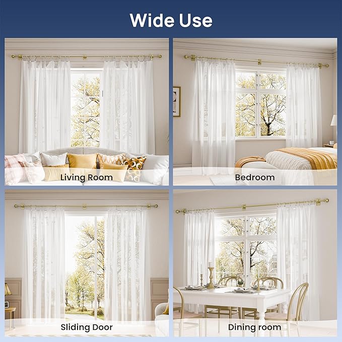 ENJOYBASICS No Drill Curtain Rods - Image 6