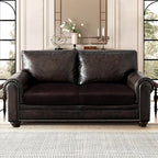 Leather Look Couch Cushion Covers Sofa Seat Slipcovers Sets Couches Furniture - Image 2