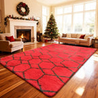 8x10 Fluffy Area Rugs for Living Room, Shag Area Rug for Bedroom, Geometric - Image 7
