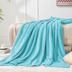 BEDELITE Fleece Blanket Twin Size – 3D Ribbed Jacquard Soft and Warm Decorative - Image 7