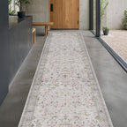 Hazo Haus Light Gray Washable 2'6"x10' Wide Hallway Runners, Kitchen Runner Rug - Image 6