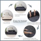 MYSKY HOME Couch Covers for 2 Cushion Couch Sectional Sofa, L Shape Sofa - Image 7