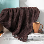 Exclusivo Mezcla Plush Fuzzy Fleece Bed Blanket Queen Size, Super Soft - Image 5
