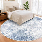 IOHOUZE Abstract Round Area Rug 8 Ft Washable Circle Rugs Large Round Rug Non - Image 8
