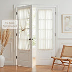MYSKY HOME Natural French Door Curtains - Image 2