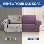 KEKUOU Stretch Loveseat Sofa Cover Slipcover, Couch Covers - Image 7