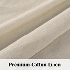 FRAMICS Farmhouse Valance Curtains, Boho Cotton Linen Kitchen Valance, Rustic - Image 5