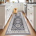 HEBE Washable Kitchen Rugs Runner 2'x 6', Non Slip Hallway Runner Rug, Low Pile by HEBE