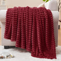 BEDELITE Fleece Blanket Twin Size – 3D Ribbed Jacquard Soft and Warm Decorative by BEDELITE