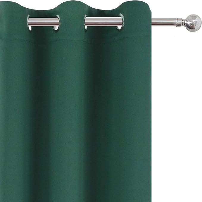 LEMOMO Green Blackout Curtains 34 x 84 Inch Length/Set of 2 Curtain - Image 7