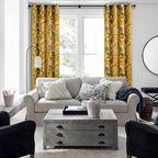 Topfinel 80 Inches Long Custom Mustard Yellow Luxury Curtains - Image 5