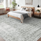 Living Room Rugs 9x12: Washable Moroccan Geometric Boho Rug Farmhouse Non Slip - Image 2