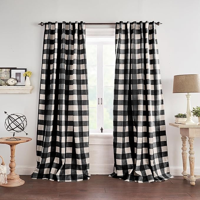 Elrene Home Fashions Farmhouse Living Grainger Buffalo-Check Room Darkening by ElreneHomeFashions