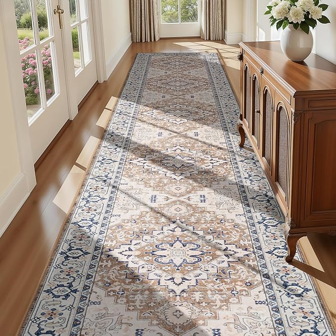 Lofus 2'6"x14' Runner Rug for Hallways, Washable Kitchen Rugs, Non-Slip Rugs by Lofus