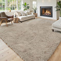 Area Rugs 10x14 Living Room, Shaggy Carpet Soft Plush Furry Bedside Rug Large by Junhejiamei