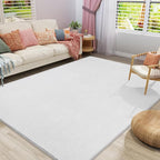Amearea Large Modern Area Rugs for Bedroom Living Room, 6x9 Feet White by AmeareaDirect