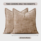 HPUK Fall Chenille Soft Throw Pillow Covers 18x18 Set of 2, Accent Cushion - Image 5