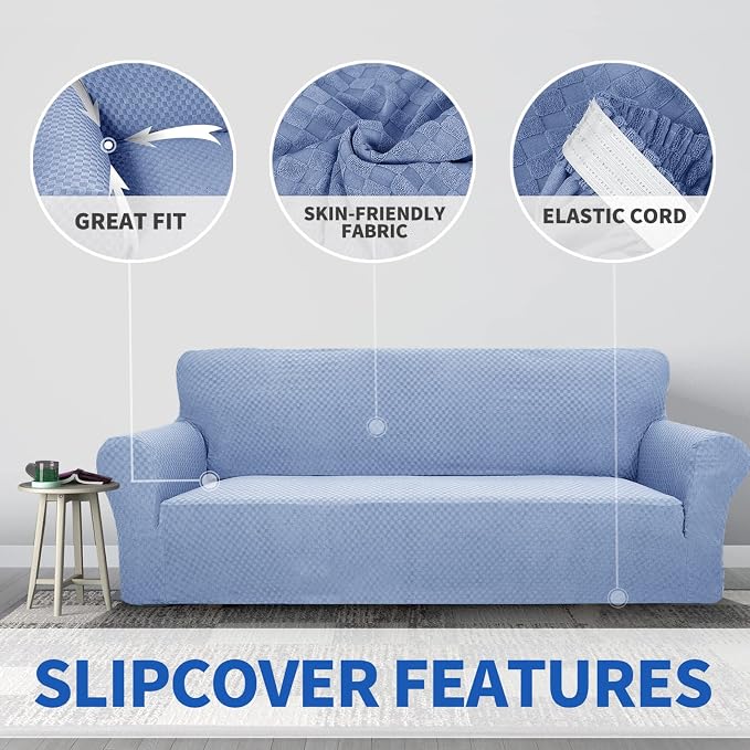ZNSAYOTX 1 Piece Jacquard Chair Slipcovers - Image 5