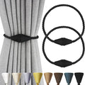 2 Pack Magnetic Curtain Tiebacks Rope Modern Handmade Curtain Tie Backs by CurtianTiebacks