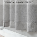 Pitalk Extra Long Grey Curtains 120 Inch Length - Image 5