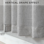 Pitalk Light Grey Curtains 90 Inches Long - Image 5