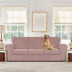 WEERRW 4 Pieces Velvet High Stretch Couch Covers - Image 2