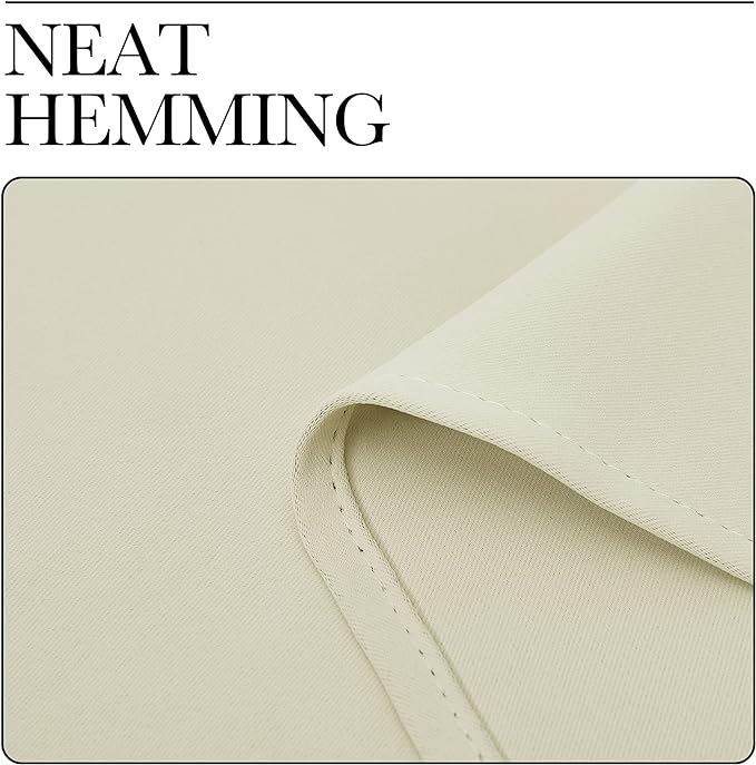 NICETOWN Beige Room Darkening Curtains 86" Long - Image 8
