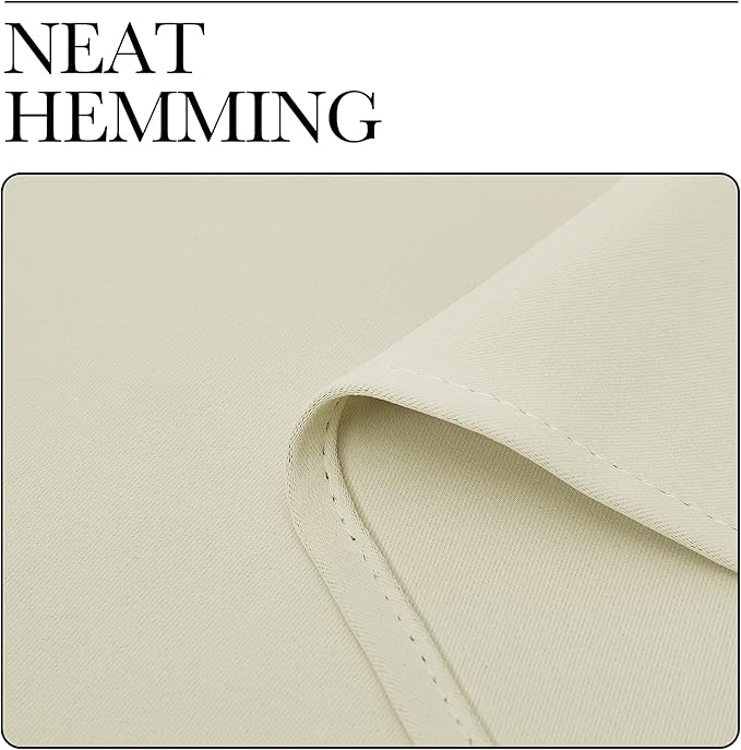 NICETOWN Beige Room Darkening Curtains 120" Long - Image 7
