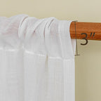 MYSKY HOME White French Door Curtains - Image 3