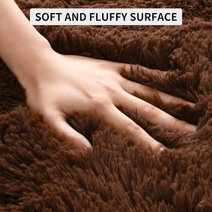 Tepook Super Soft Fluffy Rugs for Living Room, Shag 6x9 Area Rugs for Bedroom - Image 6