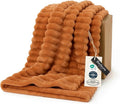 Bedsure GentleSoft Orange Fall Throw Blanket by BEDSURE