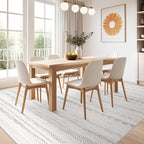 Nakagishi 10x14 Area Rugs Living Room: Washable Boho Large Neutral Modern Soft - Image 7