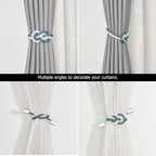 NICEEC 4 Pack Mini Magnetic Curtain Tiebacks Nordic Simple Style Drape Tie - Image 5