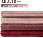 MIULEE Boho Farmhouse Throw Pillow Covers 18x18 Inch Set of 4 Romantic - Image 7