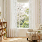 jinchan Evelyn Embroidered Linen Curtains - Image 7