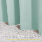 NICETOWN Aqua Blue Curtains 96 inches Long, Grommet Thermal Insulated Blackout - Image 6