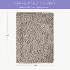 Bigacogo Chunky Knit Throw Blanket - Image 2