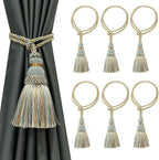 Fenghuangwu 6 Pack Curtain Tie Backs Rope Tassels by fenghuangwu