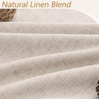 Guken Oatmeal 100% Blackout Curtains 102 Inch Length 2 Panels Set - Image 3