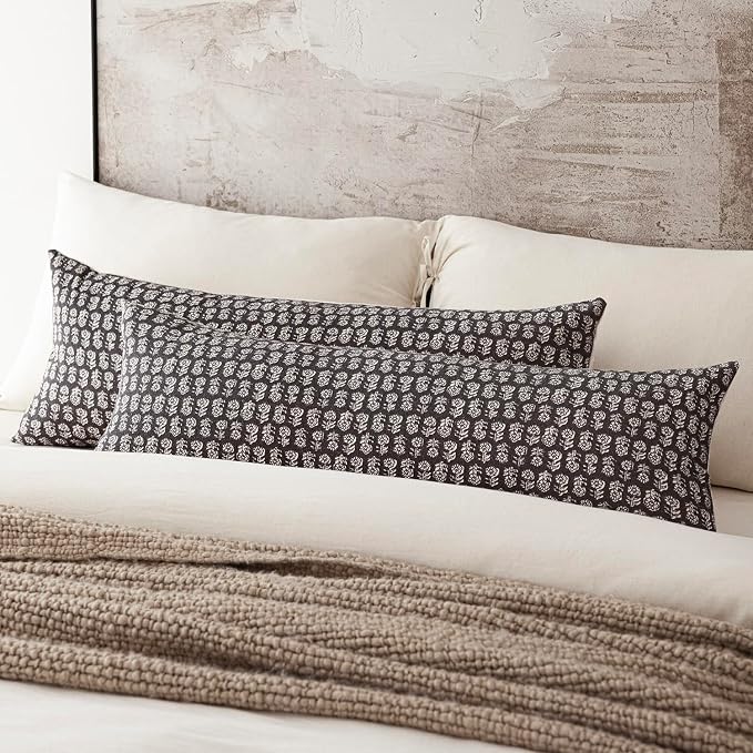 Foindtower Set of 2 Decorative Neutral Body Lumbar Throw Pillow Covers Vintage - Image 5