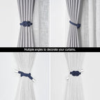 NICEEC 2 Pack Mini Magnetic Curtain Tiebacks Nordic Simple Style Drape Tie - Image 6