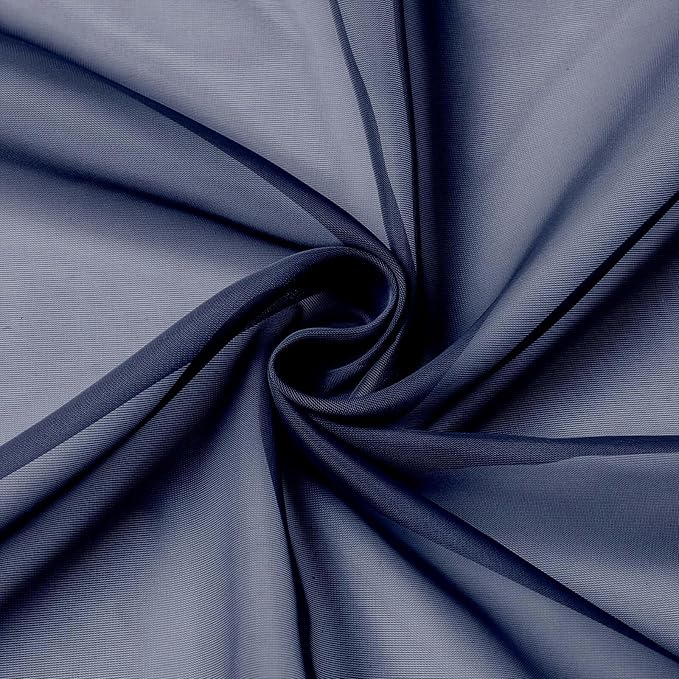Navy Blue Valances for Windows, Modern Solid Mini Small Window Curtains for - Image 9