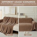 Couch Cover for Dogs, Boho Sofa Covers for 3 Cushion Couch, Chenille Sofa - Image 4