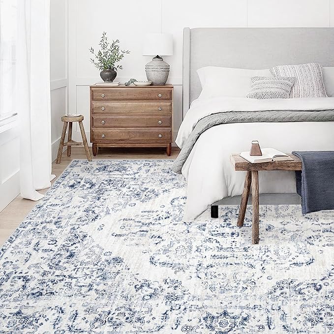 9x12 Area Rugs for Living Room: Washable Rug Vintage Large Rugs Soft Non Slip - Image 3
