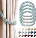 NICEEC 4 Pack Strong Magnetic Curtain Tiebacks Modern Simple Style Drape Tie by NICEEC
