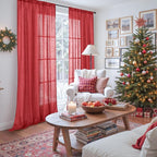 BGment Long Linen Semi Sheer Curtains 102 Inch Length - Image 2